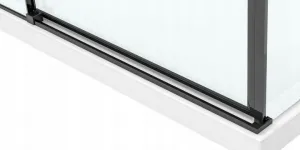 REA Sprchovací kút Solar Black Mat 80x100