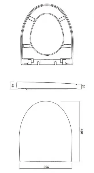 CERSANIT - SET 547 ZÁVESNÁ WC MISA Parva NEW CLEANON so sedadlom DUR ANTI Softclose K701-015