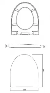 CERSANIT - SET 547 ZÁVESNÁ WC MISA Parva NEW CLEANON so sedadlom DUR ANTI Softclose K701-015