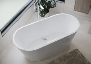 CERSANIT - Voľne stojaca akrylátová vaňa OVAL CREA 160X75 S301-300