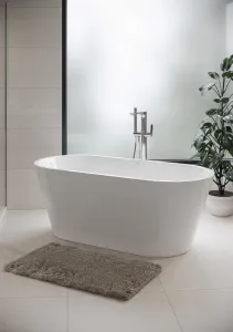 CERSANIT - Voľne stojaca akrylátová vaňa OVAL CREA 160X75 S301-300