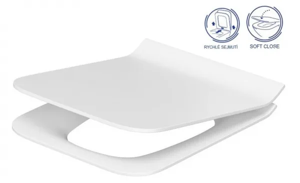 CERSANIT - SET 742 ZÁVESNÁ WC MISA COMO CLEANON so sedadlom DUR ANTI Softclose K701-102