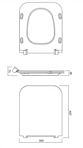 CERSANIT - SET 742 ZÁVESNÁ WC MISA COMO CLEANON so sedadlom DUR ANTI Softclose K701-102
