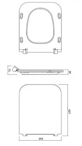 CERSANIT - SET 742 ZÁVESNÁ WC MISA COMO CLEANON so sedadlom DUR ANTI Softclose K701-102