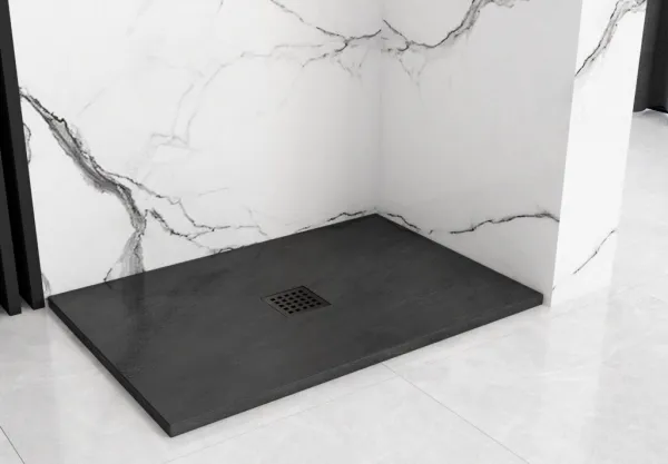 REA - Sprchová vanička Black Rock 90x120 čierna REA-K4580
