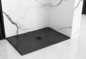 REA - Sprchová vanička Black Rock 90x120 čierna REA-K4580