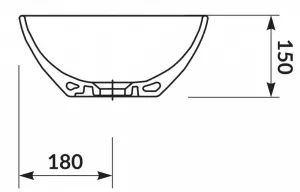 CERSANIT - MODUO 45 NEPRAVIDELNÉ UMÝVADLO K116-051