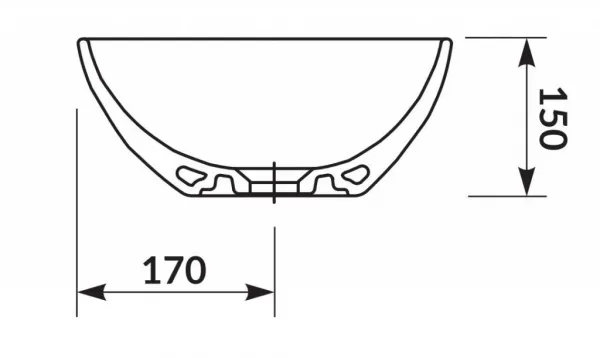 CERSANIT - MODUO 55 NEPRAVIDELNÉ UMÝVADLO K116-052