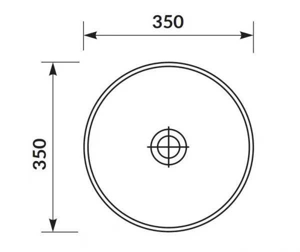CERSANIT - MODUO 35 KRUHOVÉ UMÝVADLO K116-047