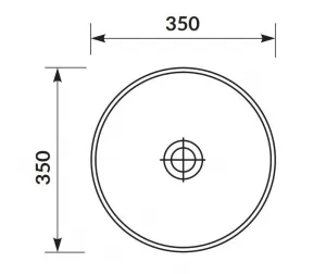 CERSANIT - MODUO 35 KRUHOVÉ UMÝVADLO K116-047