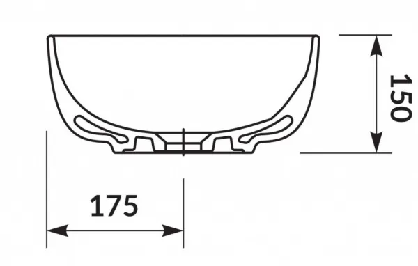 CERSANIT - MODUO 35 KRUHOVÉ UMÝVADLO K116-047