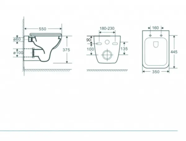 OLSEN SPA - Závesné WC ADDATO RIMLESS sa SLIM sedadlom Soft-close OLKLT2005E