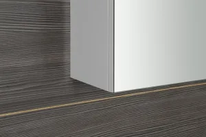 SAPHO - RIWA galérka s LED osvetlením, 101x70x17cm, biela lesk RIW100-0030