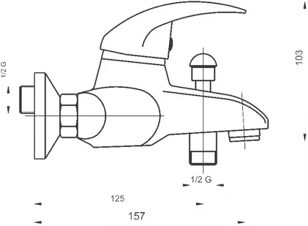 NOVASERVIS - Vaňová batéria bez príslušenstva 150 mm Titania Lux chróm 91020/1,0