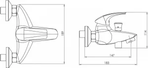 Vanová batéria Novaservis Metalia 57 5702010