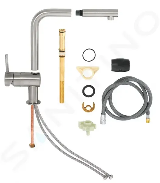 GROHE GROHE - Minta Drezová batéria s výsuvnou koncovkou, supersteel 32168DC0