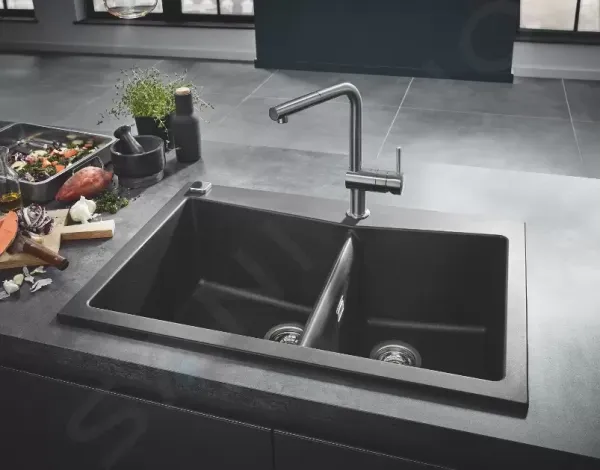 GROHE GROHE - Minta Drezová batéria s výsuvnou koncovkou, supersteel 32168DC0