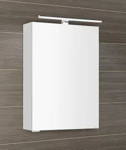 SAPHO - MIRRÓ galérka s LED osvetlením, 50x70x16cm, ľavá/pravá, biela MC050-0030