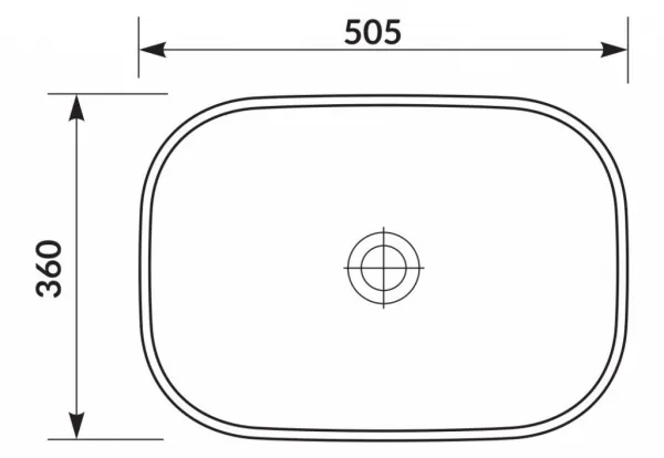 CERSANIT - MODUO 50 OBDĹŽNIKOVÉ UMÝVADLO K116-050
