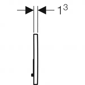 Geberit SIGMA 01 chróm lesklé ovládacie tlačidlo 6 / 3L 115.770.21.5 115.770.21.5