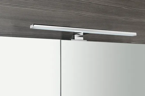 SAPHO - MIRRÓ galérka s LED osvetlením, 80x70x16cm, biela MC080-0030