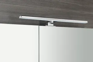 SAPHO - MIRRÓ galérka s LED osvetlením, 80x70x16cm, biela MC080-0030