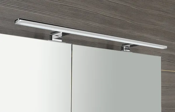 SAPHO - MIRRÓ galérka s LED osvetlením, 90x70x16cm, biela MC090-0030