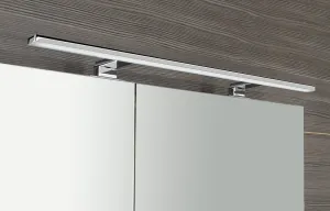SAPHO - MIRRÓ galérka s LED osvetlením, 90x70x16cm, biela MC090-0030
