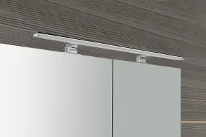 SAPHO - MIRRÓ galérka s LED osvetlením, 100x70x16cm, biela MC100-0030