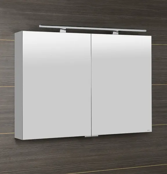 SAPHO - MIRRÓ galérka s LED osvetlením, 100x70x16cm, biela MC100-0030