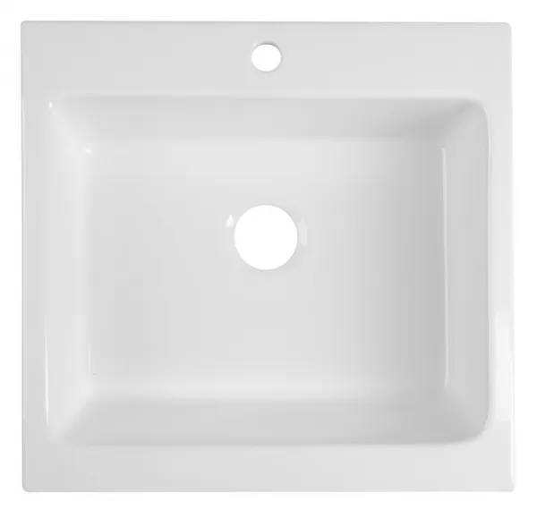 Keramické umývadlo ARYA s otvorom na batériu 66x62 cm, biele 50166