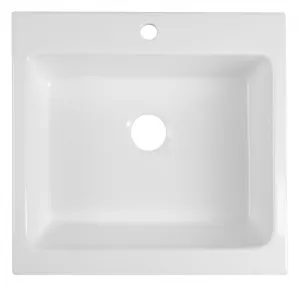Keramické umývadlo ARYA s otvorom na batériu 66x62 cm, biele 50166