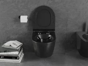 Závesná WC misa MEXEN LENA SLIM II čierna