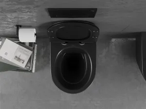 Závesná WC misa MEXEN LENA SLIM II čierna