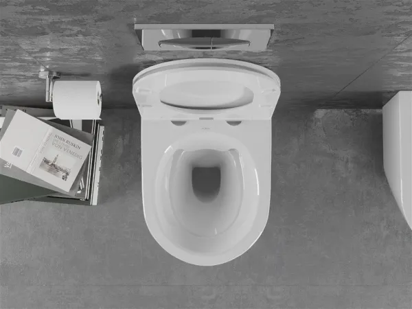 Závesná WC misa MEXEN LENA + doska SLIM biela