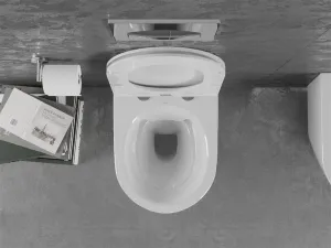 Závesná WC misa MEXEN LENA + doska SLIM biela