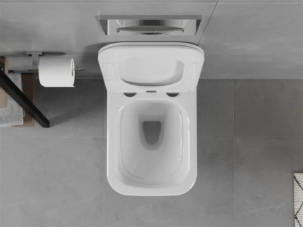 Závěsná WC mísa Mexen Elis I s prkénkem bílá