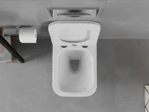 Závěsná WC mísa Mexen Elis I s prkénkem bílá