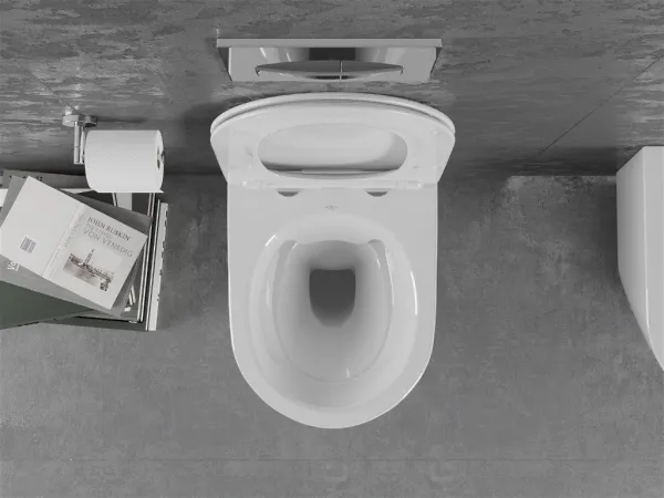 Závesná WC misa MEXEN LENA II + doska SLIM biela