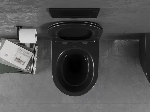 Závesná WC misa MEXEN LENA II + doska SLIM čierna