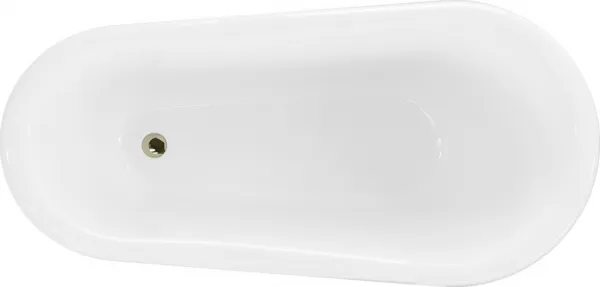 Vaňa MEXEN RETRO GOLD 150 x 73 čierno-biela