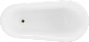 Vaňa MEXEN RETRO GOLD 150 x 73 čierno-biela