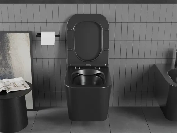 Závesná WC misa MEXEN TEO čierna