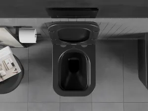Závesná WC misa MEXEN TEO čierna