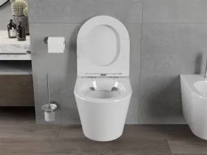 Závěsný WC set MEXEN RICO 36,5 cm s prkénkem DUO bílý