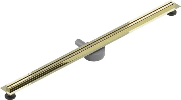 MEXEN - Flat 360 Slim žľab otočný 120 cm zlato 1541120