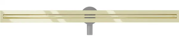 MEXEN - Flat 360 Slim žľab otočný 120 cm zlato 1541120