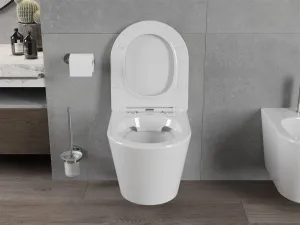 Závěsný WC set MEXEN RICO 36,5 cm s prkénkem TRE bílý