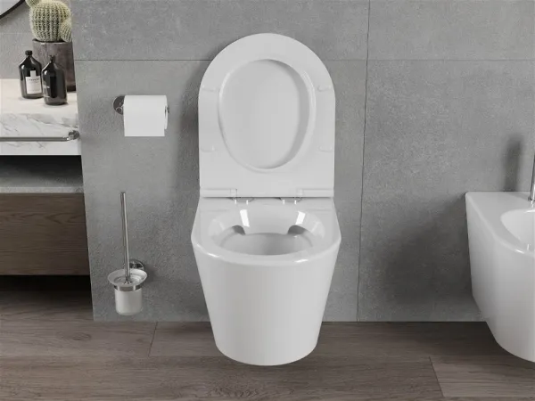 Závěsný WC set MEXEN RICO 35 cm s prkénkem bílý