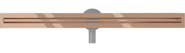 Odtokový žľab MEXEN FLAT SLIM 100 cm ružovo zlatý